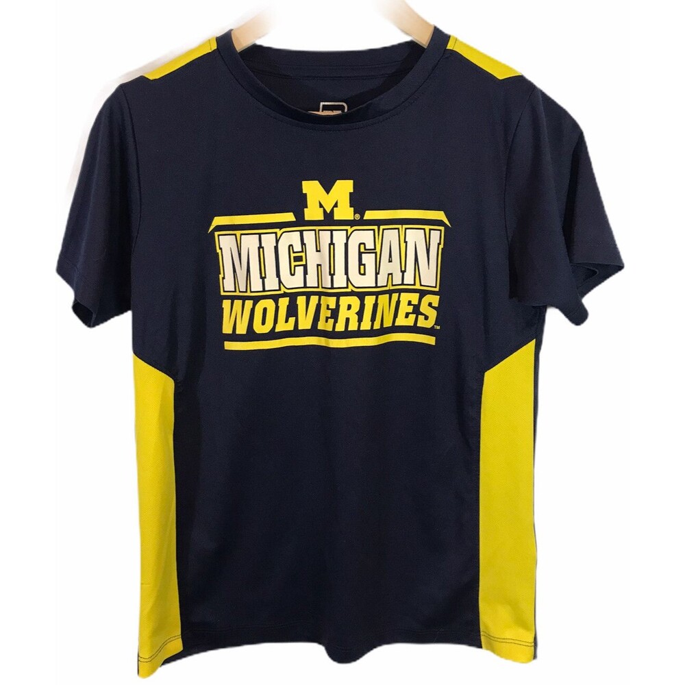 Michigan Wolverines Pro Edge Performance T Shirt - BOYS Large